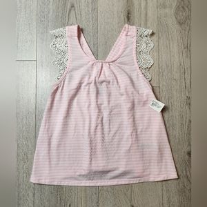 (NWT)Wonder Nation Lace Tank Top Girls Size 6/6x